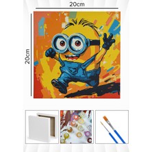 Corvo Sayılarla Boyama Seti Numaralı Tuval Fırça Boya 20X20 cm - Millions