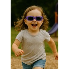 Marsilyan Kids Güneş Gözlüğü Mor Cool Çerçeve UV 400 Korumalı CE Belgeli Çocuk Güneş Gözlüğü