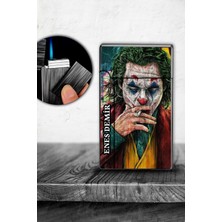 Kişiye Özel Isimli Gazlı Rüzgar Geçirmez Çakmak Joker Baskılı