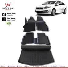 Normadia 2007-2017 Fiat Linea Paspas ve Bagaj Havuzu, 3D Tasarım, Koruyucu Set