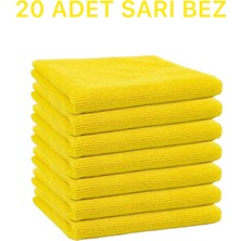 Mikrofiber Temizlik Bezi 20'li 40X40 Mutfak Yer Banyo Temizleme Bezi Havlu Bez  Her Renk