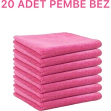 Mikrofiber Temizlik Bezi 20'li 40X40 Mutfak Yer Banyo Temizleme Bezi Havlu Bez  Her Renk