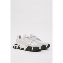 Diamon Model Ithal Taban Hakiki Kombinasyonlu Deri Sneaker Ayakkabı