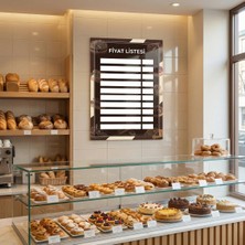 Akıllı Kağıt Yapışkanlı Pastane Fiyatlistesi  (Model- 19)