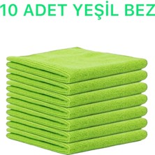 Mikrofiber Temizlik Bezi 10'lu 40X40 Mutfak Yer Banyo Temizleme Bezi Havlu Bez