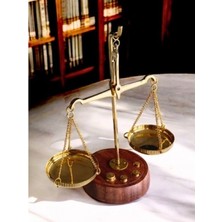 Marsilyan Retro Ahşap El Terazisi Kuyumcu Terazisi Antika Kolleksiyon Nostaljik 10 gr Pirinç Ağırlık