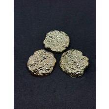 Boncukcu Abla Z.a.r.a Moda Büyük Boy Gold Renk Düğme,kaban,ceket,yelek,elbise  3 Adet 4 CM(BD02)