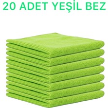 Mikrofiber Temizlik Bezi 20'li 40X40 Mutfak Yer Banyo Temizleme Bezi Havlu Bez  Her Renk