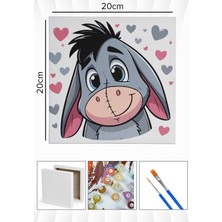 Corvo Sayılarla Boyama Seti Numaralı Tuval Fırça Boya 20X20 cm - Küçük Sıpa