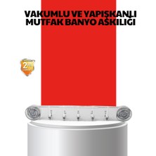 Zero Land Sptrns Vakumlu ve Yapışlı Mutfak Banyo Askılığı 5 Bölmeli Pratik Düzenleyici