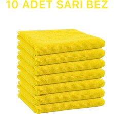 Mikrofiber Temizlik Bezi 10'lu 40X40 Mutfak Yer Banyo Temizleme Bezi Havlu Bez