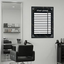 Akıllı Kağıt Yapışkanlı Kuaför Fiyatlistesi  (Model- 22)