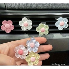 Normadia 2'li Şeffaf Parlak Papatya Araç Klima Süsü Seti