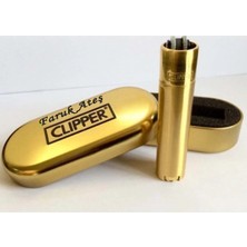 Kişiye Özel Clipper Gold Renk Çakmak, Şık ve Pratik Aksesuar