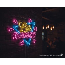 Neonled Let's Dance Müzik Konsept Neon LED Yazı