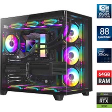 Turbox Xeon E5-2699 V4 Çift Işlemcili 88 Çekirdek 64GB 1tb Nvme RTX3050 Workstation Oem Paket