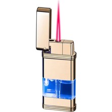 2023 Mini Bütan Gaz Çakmak Kırmızı Alev Metal Rüzgar Geçirmez