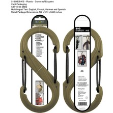 Nite-Ize S-Biner Plastik Size 10 Coyote/blk Gate