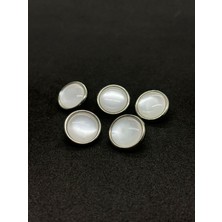 Boncukcu Abla Metal Çerçeveli Kaplama Düğme 1,5cm. 5 Adet Bd:49