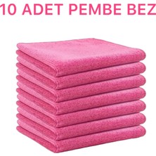 Mikrofiber Temizlik Bezi 10'lu 40X40 Mutfak Yer Banyo Temizleme Bezi Havlu Bez
