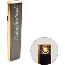 Kişiye Özel Isim Baskılı Elektronik Çakmak Şarjlı Usb'li