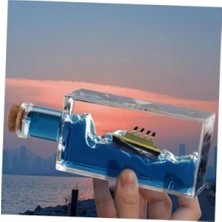 Marsilyan Dekoratif Şişe İçinde Batmayan Gemi Titanic ve Buzdağı Maketi - Sevgiliye Hediye Ofis & Ev Aksesuar