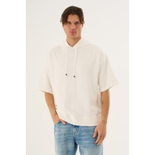 Alexander Gardi Cropped Kapüşonlu Kısa Kollu Sweatshirt