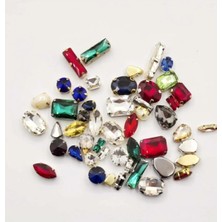 Boncukcu Abla Kasalı Dikme Taş 50 Adet Karışık