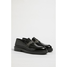 Faruk Balkanas Chaplin Model Nakış Desenli Hakiki Natural Deri Eva Taban Casual Ayakkabı