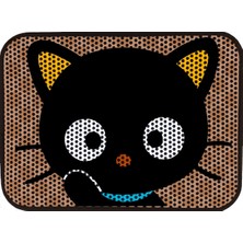 UltraMint Renkli Desenli Elektrikli Tuvalet Önü Kedi Kumu Paspası 60X45 cm