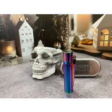 Metal Gökkuşağı Çakmak ve Kuru Kafa Küllük Seti, Şık ve Kullanışlı Ürünler