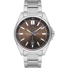 Platin Pierre HDS-PL-1223GA-A6 Çelik Kordon Takvimli Erkek Kol Saati