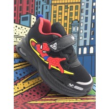 Ellaboni Erkek Çocuk Işıklı Örümcek Adam Rahat Yumuşak Fuspetli Taban Terletmez Triko Spor Ayakkabı