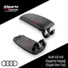 Normadia Siyah Deri Kol Dayama Kapak Seti, 2004-2012 Audi A3 Için Konfor ve Şıklık Sağlar