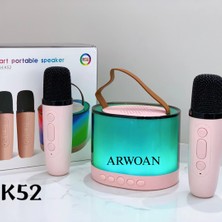 Arwoan Rgb LED Işıklı Taşınabilir Hoparlör – Lastik Tasarımlı, Güçlü Ses, Dekoratif ve Şarjlı Mini Speaker