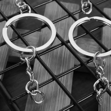 Boncukcu Abla Ekonomik Metal Anahtarlık Halkası Gümüş Renk 1000 Adet Amigurumi ve Makrome Anahtarlık Halkası