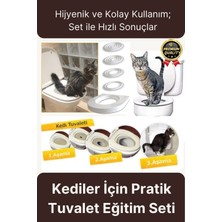 UltraMint Pratik ve Hijyenik Kedi Tuvalet Seti, Kolay Kullanım, Eğitim Için Ideal