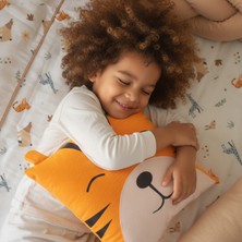 Kaplan Figürlü Uyku ve Oyun Arkadaşı Yastık – Jungle Temalı Dekoratif Çocuk Yastığı