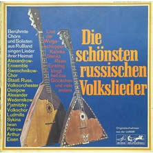 Plak İstasyonu Die Schönsten Russischen Volkslieder Lp Plak