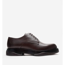 Marcomen Erkek Kalın Tabanlı Bağcıklı Oxford Ayakkabı Gerçek Deri Mc 22015 Kahverengi