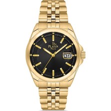 Platin Pierre HDS-PL-1220GA-B2 Çelik Kordon Takvimli Erkek Kol Saati