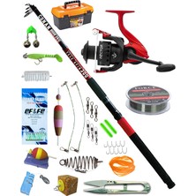 SAFARİ AV BAYİ SBS Yüksek Kalite Olta Seti - 3.60M Boyunda Teleskopik Kamışlı Olta Takımı - 35 Parça Dolu Içerik