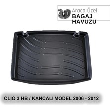 Elorcar Renault Clıo 3 Hb / Kancalı Model 2006 - 2012 3D Bagaj Havuzu