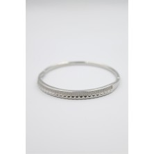 Beta Moda Hub Taşlı Vip Bilezik - Gümüş