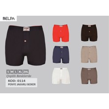 Belpa Ersa Iç Giyim Erkek Penye Jakarlı Boxer 6'lı