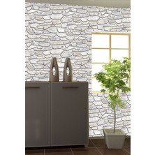 Golden DUVAR KAĞIDI - BORDÜR Taş Örme Duvar Desen Nonwoven Silinebilir 5,2m² Dekoratif Duvar Kağıdı