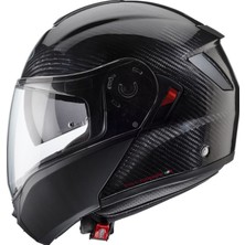 Motosiklet Kaskı Levo x Carbon Güneş Vizörlü Çene Açılır Motorcu Kaskı