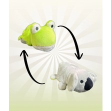 Top Rock Store Sevimli 27 cm Çift Taraflı Peluş Hayvanlar Oyun Arkadaşı Çevirince Dönüşür