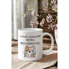 giftkonsept Bana Bulaşmayın Baskılı Komik Hediyelik Kupa Bardak