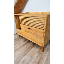 UltraMint Ekstra Büyük Meşe Rengi Kedi Tuvaleti, Şık ve Konforlu Tasarım